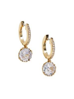 Kate Spade New York Pave Crystal Huggie Earrings