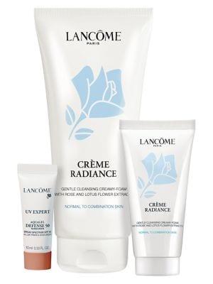 Lancome 3-piece Creme Radiance & Uv Expert Aquagel Set