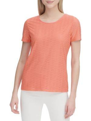 Calvin Klein Textured Short-sleeve Top