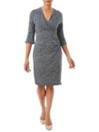 Olsen Casual Coast Side-ruched Animal-print Dress