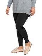 Addition Elle Love And Legend Plus Plus Button-trim Leggings