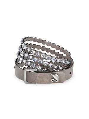 Power Swarovski Crystal Beaded Row Bracelet