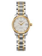 Longines Master Diamonds, 18k Gold And Stainless Steel Bracelet Watch