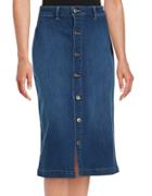 Highline Collective Denim Front Button Skirt