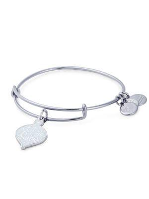 Alex And Ani Silvertone Let It Snow Charm Bracelet