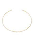 Nadri Goldtone Crystal-accented Collar Necklace