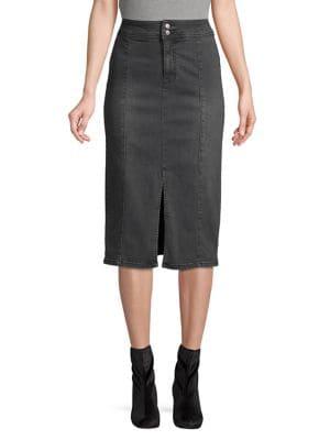 Free People Maddie Denim Midi Skirt