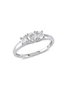 Sonatina 14k White Gold & 0.5 Tcw Diamond 3-stone Engagement Ring