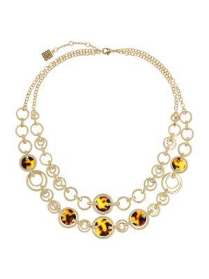 Laundry By Shelli Segal Two-row Tortoise Link Necklace
