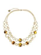 Laundry By Shelli Segal Two-row Tortoise Link Necklace