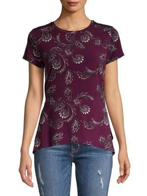 Ivanka Trump Paisley Peplum Tee