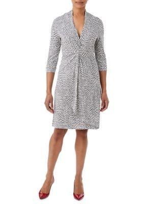 Olsen Dream Land Twist-front Sheath Dress