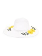 Collection 18 Embroidered Floral Sun Hat