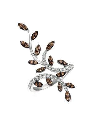 Le Vian Chocolatier 14k Vanilla Gold, Vanilla Diamond & Chocolate Diamond Statement Ring