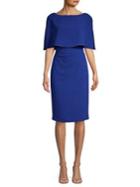 Adrianna Papell Cape Bodice Sheath Dress