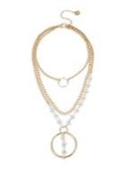 Bcbgeneration Hyperlinks Two-tone Mixed Layered Multi-chain Necklace