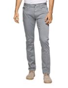Ck Jeans Solid Slim-fit Cotton-blend Pants