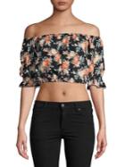 Miss Selfridge Zita Off-the-shoulder Crop Top