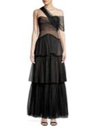 Bcbgmaxazria Triple Tiered Tulle Gown