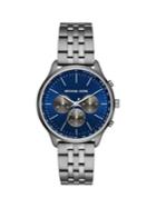 Michael Kors Sutter Gunmetal-tone Stainless Steel Bracelet Chronograph Watch