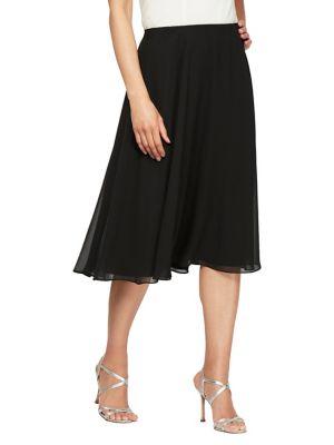 Alex Evenings Chiffon Midi Skirt