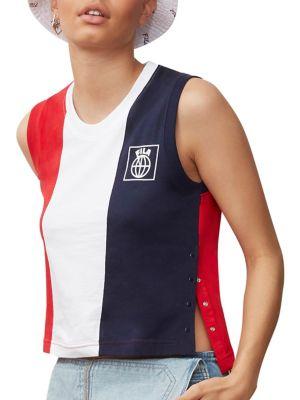 Fila Yasmin Cropped Cotton Tank Top