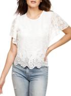 Lucky Brand Lace Eyelet Tee