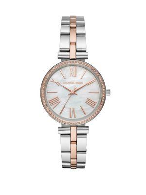 Michael Kors Maci Two-toned Stainless Steel Bracelet Watch