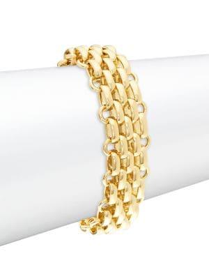 Design Lab Goldtone Ladder Bracelet