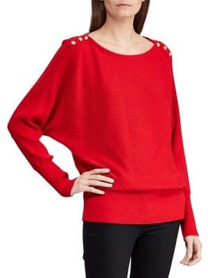 Lauren Ralph Lauren Petite Petite Boatneck Ribbed Sweater