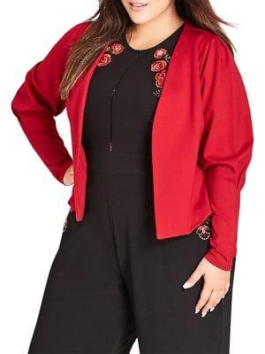 City Chic Plus Classic Office Jacket