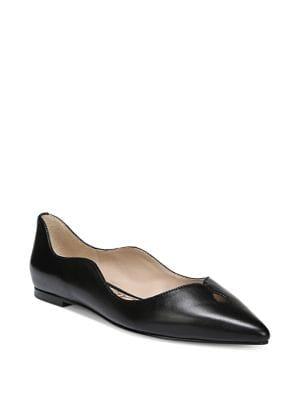 Sam Edelman Rosalie Scalloped Leather Flats