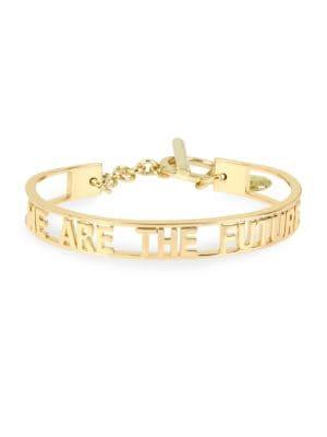 Bcbgeneration We Are The Future Affirmation Goldtone Toggle Bracelet