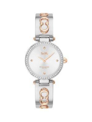 Coach Park 26mm Rose Goldtone & Swarokski Crystal Bracelet Watch