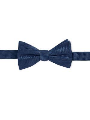 Black Brown Silk Jacquard Bow Tie