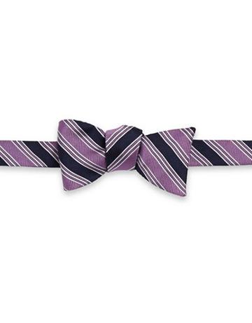 Brooks Brothers Block Striped Bow Tie