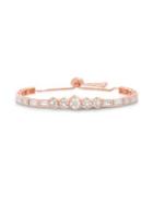 Lord & Taylor Rose Goldplated Sterling Silver And Cubic Zirconia Slider Bracelet