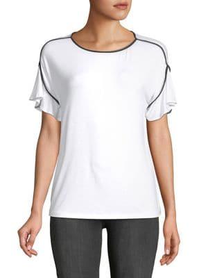 Lord & Taylor Ruffled-sleeve Top