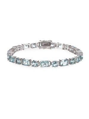 Nina Elanna Light Blue Crystal Link Bracelet