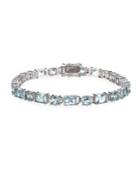 Nina Elanna Light Blue Crystal Link Bracelet