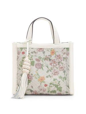 Vince Camuto Indra Floral Leather Bag