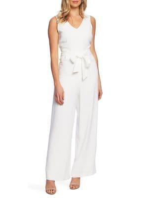 Cece French Cafe Belted Jumpsuit
