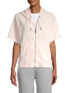 Calvin Klein Performance Raw-edge Batwing Zip Hoodie