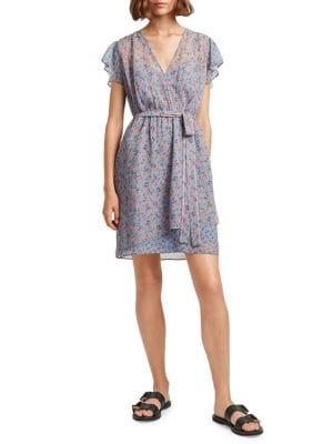 French Connection Celestia Floral Sheer A-line Dress