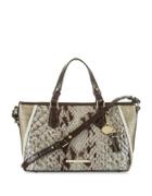 Brahmin Mini Asher Carlisle Leather Satchel