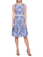 Tommy Hilfiger Cassis Medallion Belted Fit-&-flare Dress
