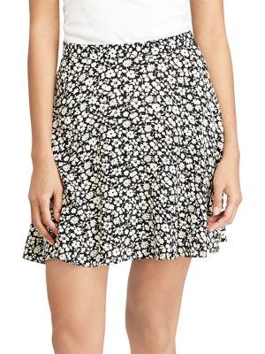 Polo Ralph Lauren Floral Crepe A-line Skirt