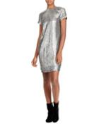 Lauren Ralph Lauren Sequined Georgette Shirt Dress
