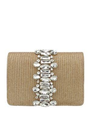 Adrianna Papell Sandi Jewel-embellished Convertible Clutch