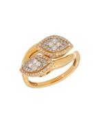 Lord & Taylor Andin 14k Gold Diamond Pave Wrap Ring, 0.50 Tcw